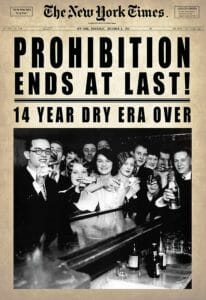 Prohibition Ends December 1933